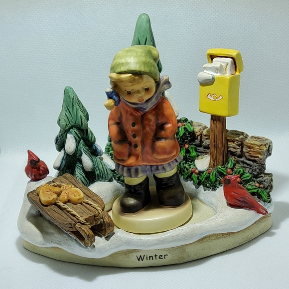 Hummel Goebel Scape Winter Magic W/ All Bundled Up Figurine 2004